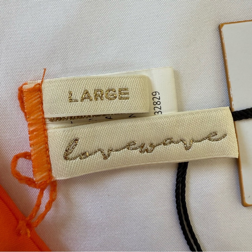Love wake Orange Bikini Top Size L - Picture 4 of 4